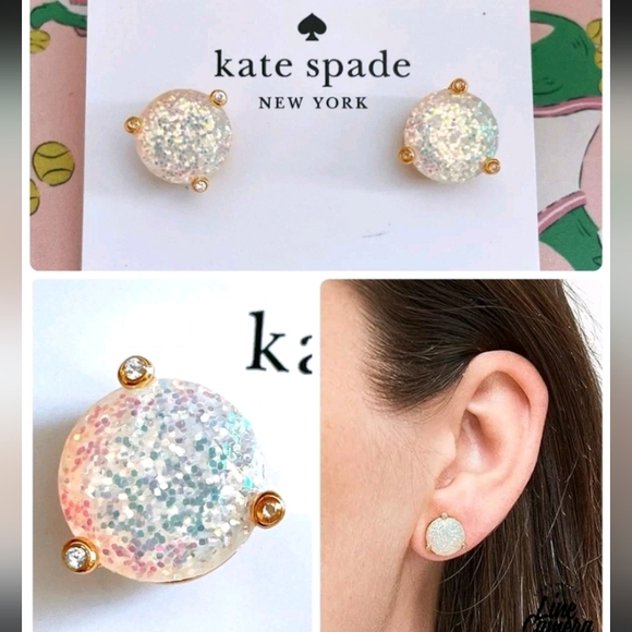kate spade Jewelry - Kate Spade - New York " Rise & Shine Opal Glitter " Stud Earrings(Pink 🩷)